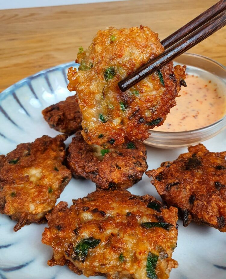 Shrimp pancakes
