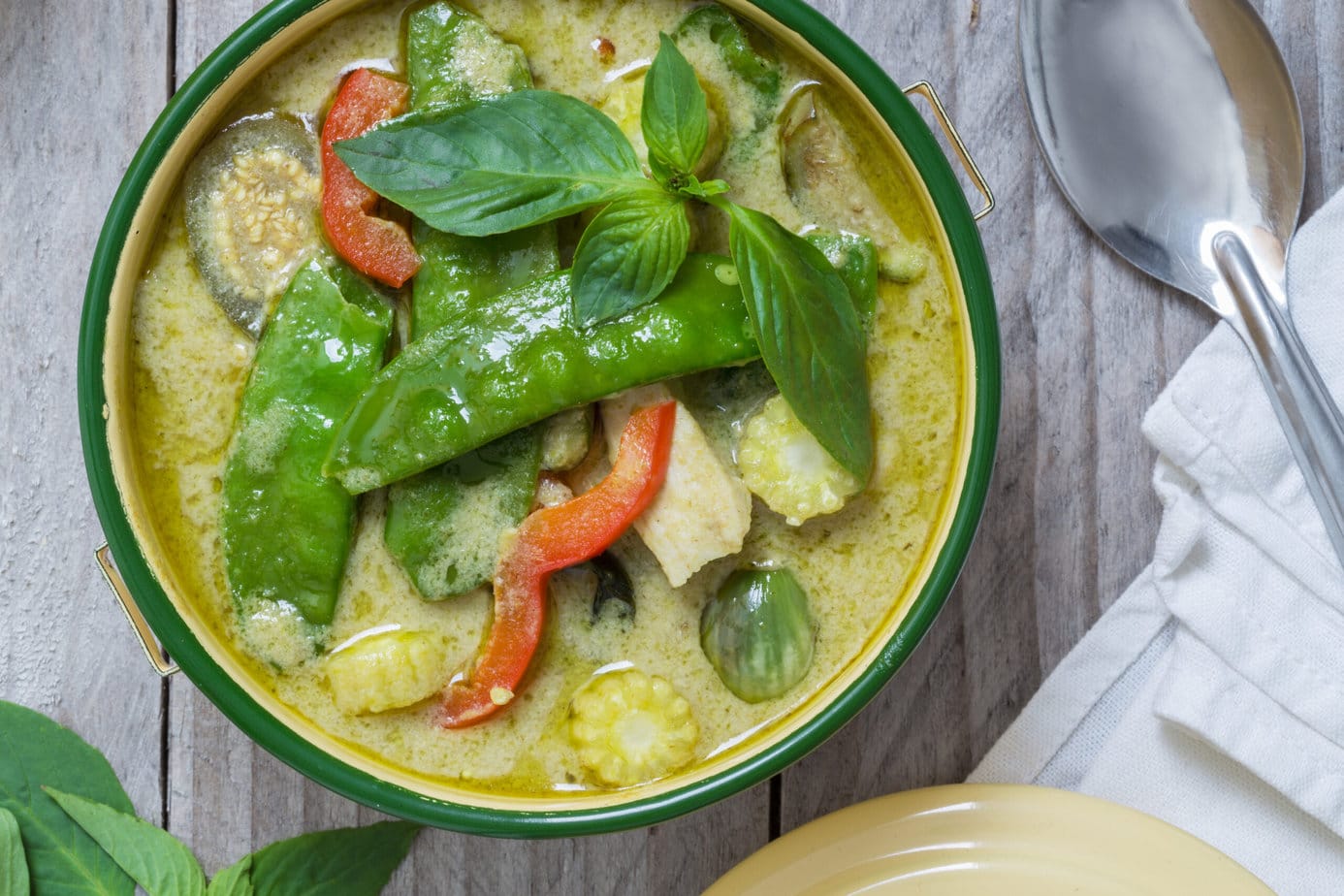 soupe au curry vert