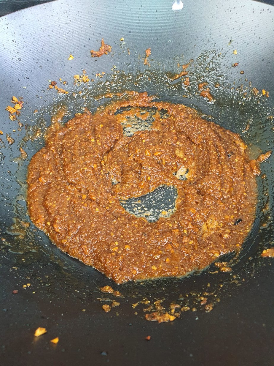 sauce cacahuète cuite