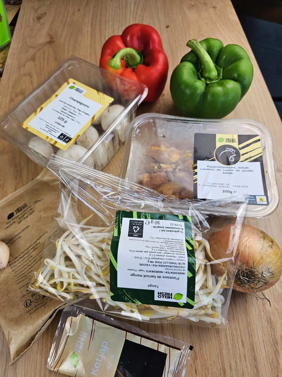 contenu de la box hello fresh pour le tjap tjoy