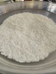 riz gluant qui trempe