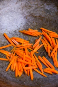 carottes dans wok