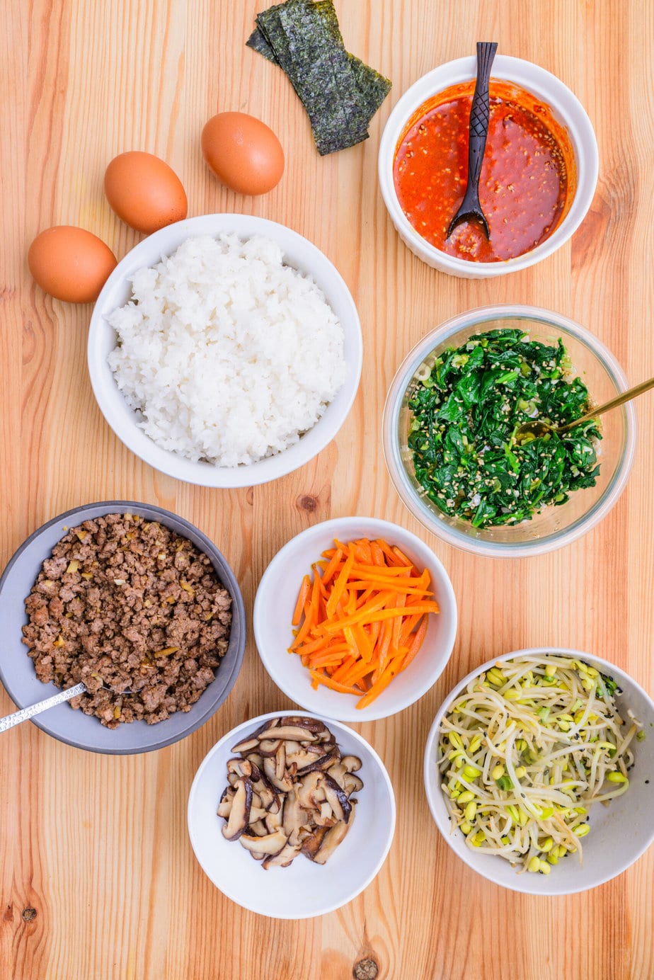 Ration Militaire Coréenne MRE - Boeuf Poivre Rouge Bibimbap Riz 130g X