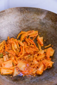 kimchi dans wok