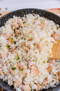 riz dans wok