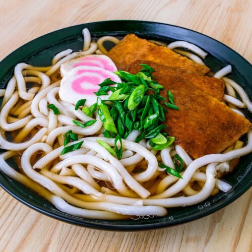 Kitsune Udon - Udon Soup with Fried Tofu
