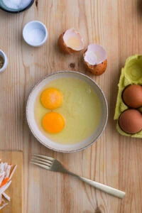 ingrédients pour l'omelette