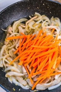 carottes dans wok