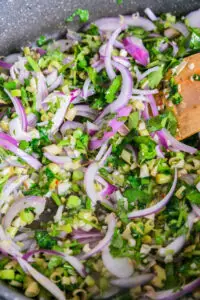 légumes sautés pour satay