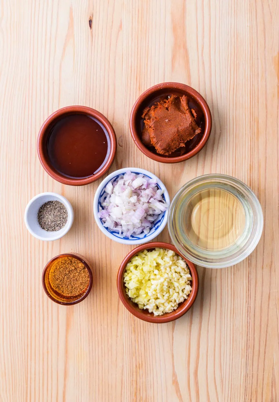 aromatics on a wooden background