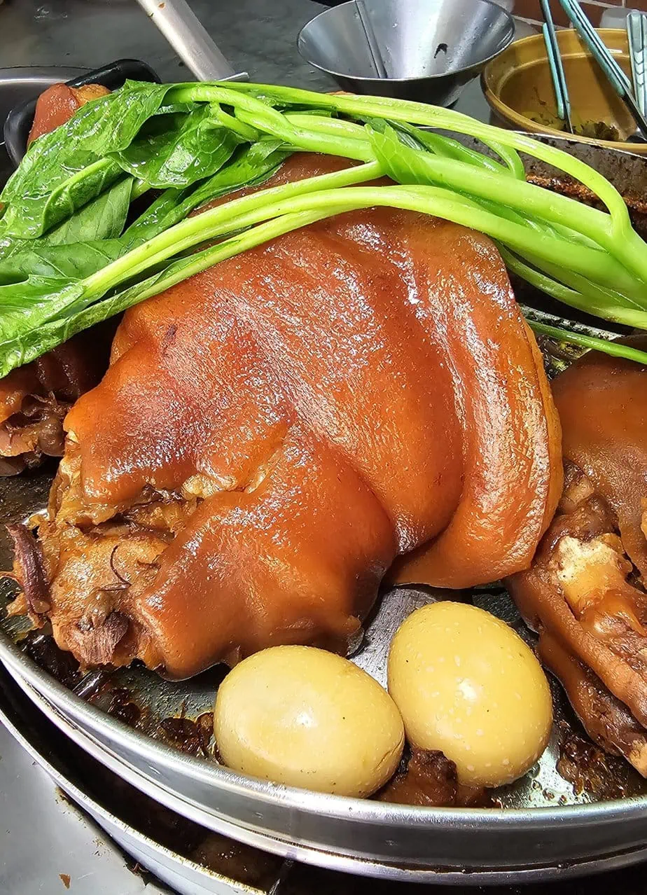 Braised hocks at a Thai night market