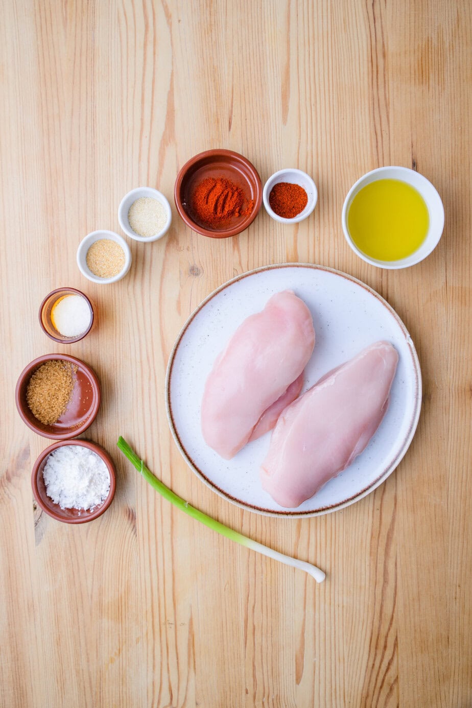 ingrédients pour blanc de poulet au air fryer