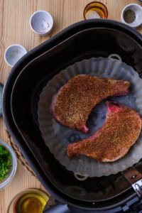 Cuisson dans air fryer