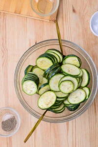 courgettes huile bol