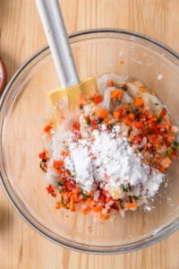Ajout de l'amidon aux légumes