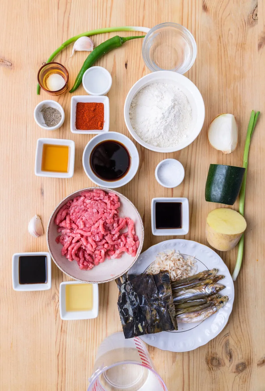 ingrédients pour kalguksu