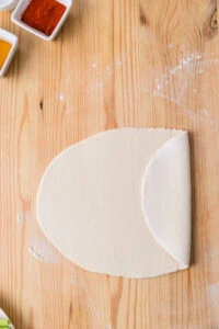 pâte pliée avant découpe
