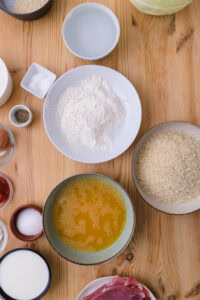 Assiettes farine oeuf chapelure