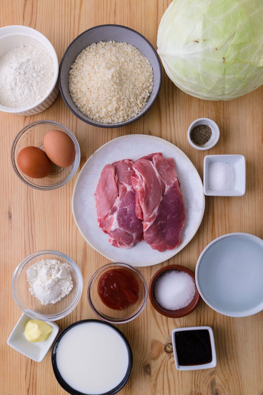 ingrédients du porc donkatsu