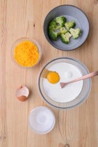 Œuf et crème à fouetter