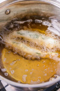 piments en train de frire
