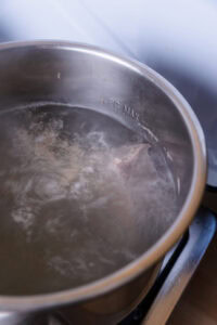 Boeuf commençant à bouillir