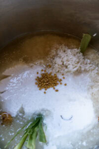 Lait coco et fenugrec