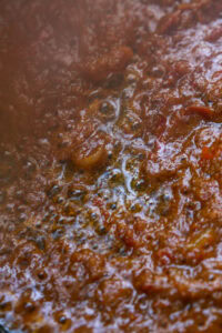 Sambal réhydraté avec eau