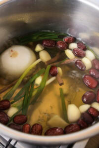 Nurungji Baeksuk - Porter à ébullition à feu vif.