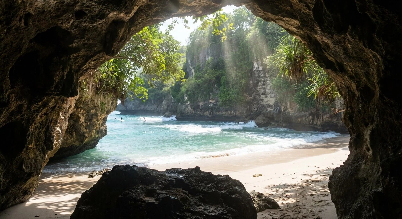 Plage de Padang Padang à Bali