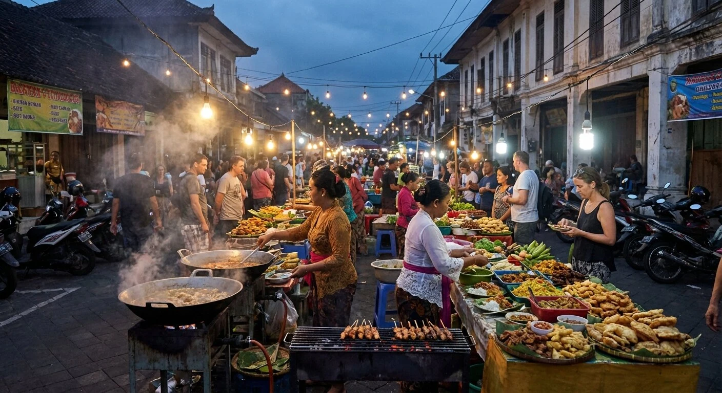 Marché nocturne de Gianyar à Bali