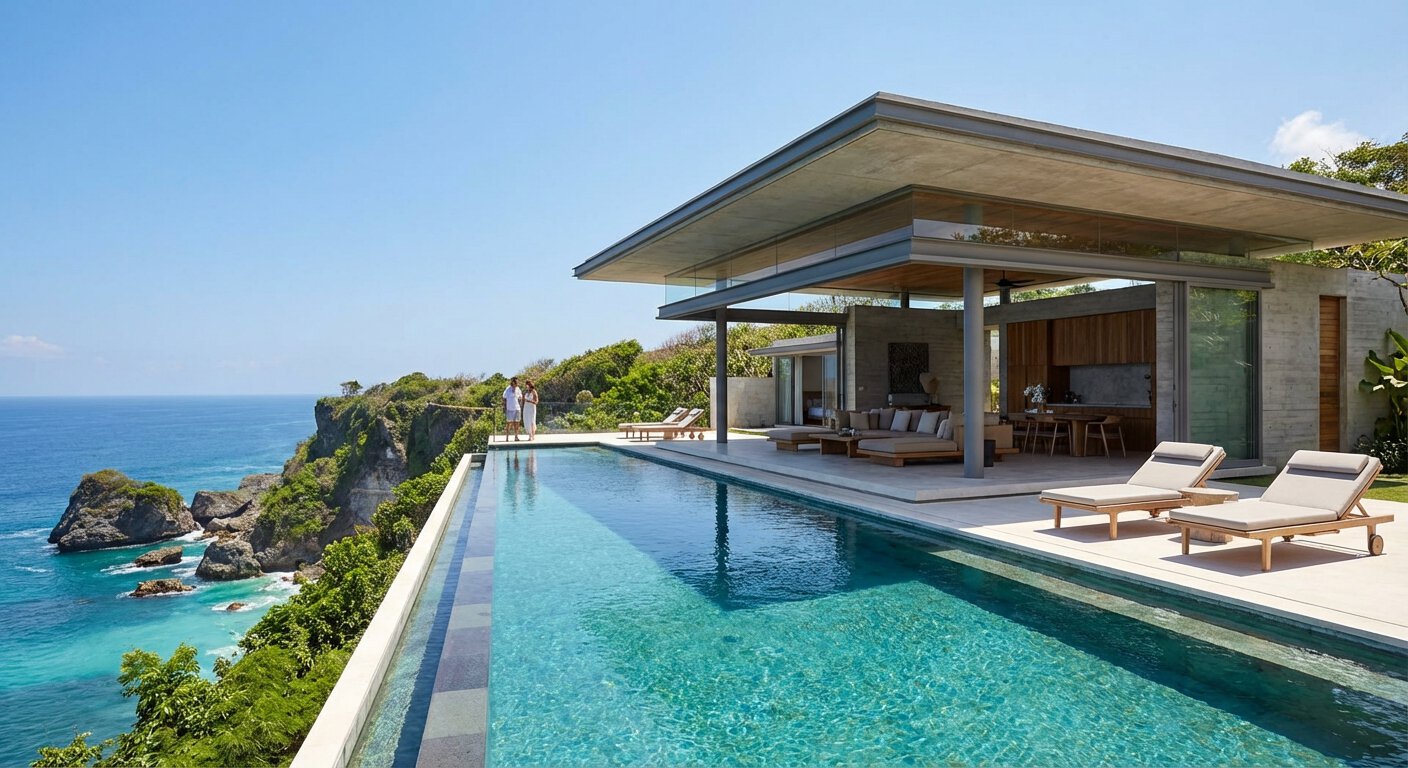 Villa privee sur falaise a Uluwatu avec vue ocean
