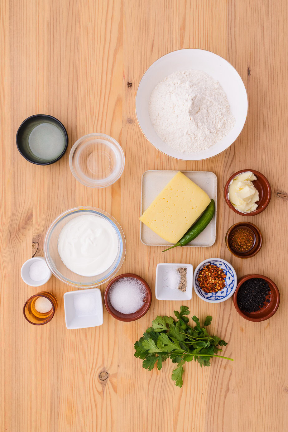 Cheese Naan - Ingredients