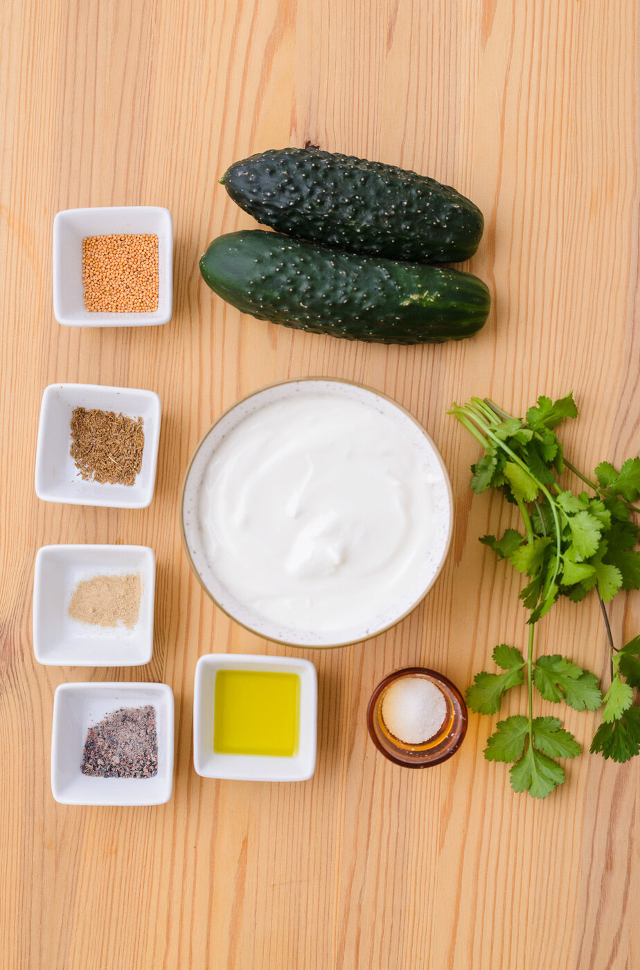 Authentique Raita de concombre - Ingredients