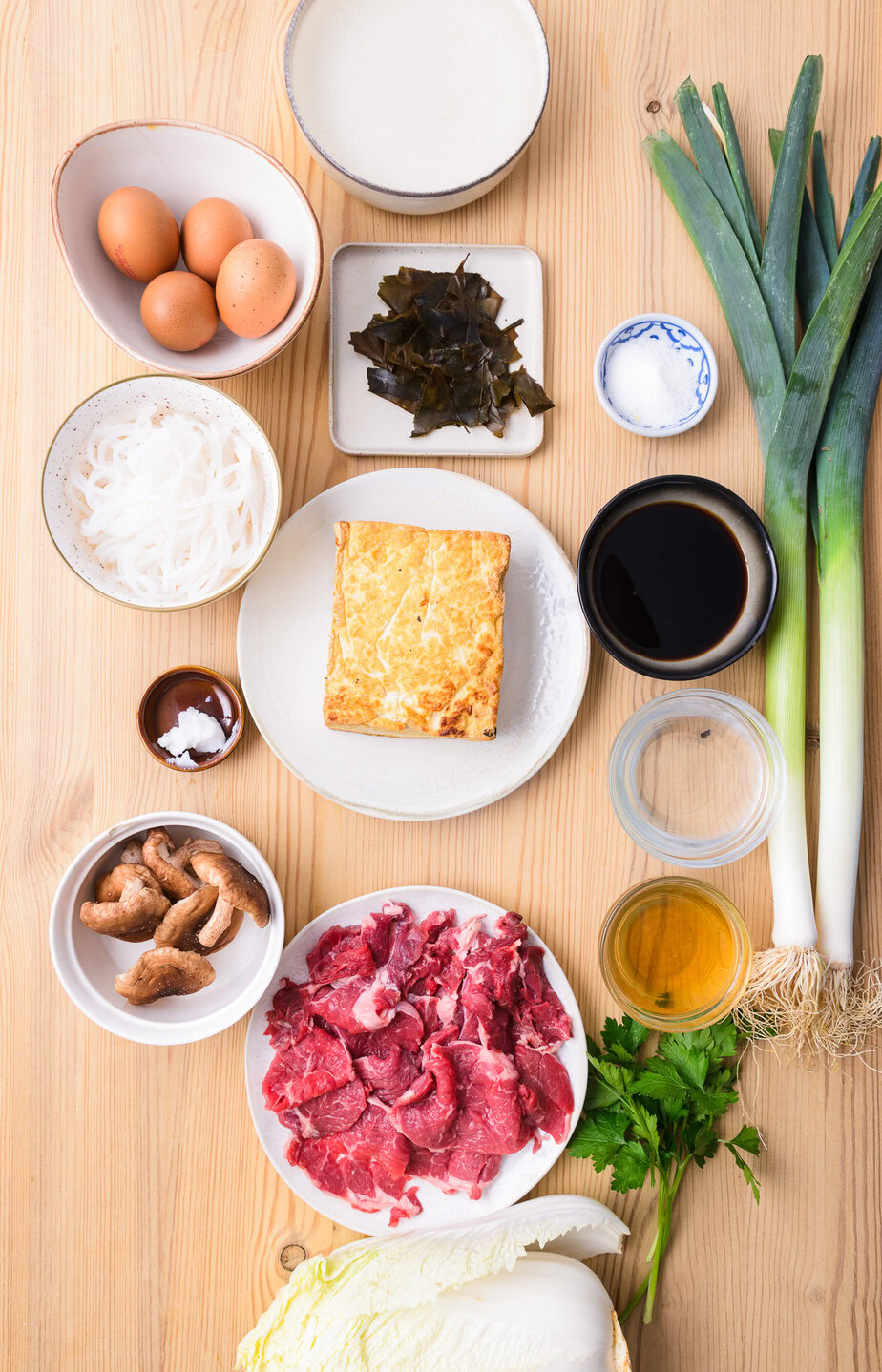 Authentique Sukiyaki - Ingredients