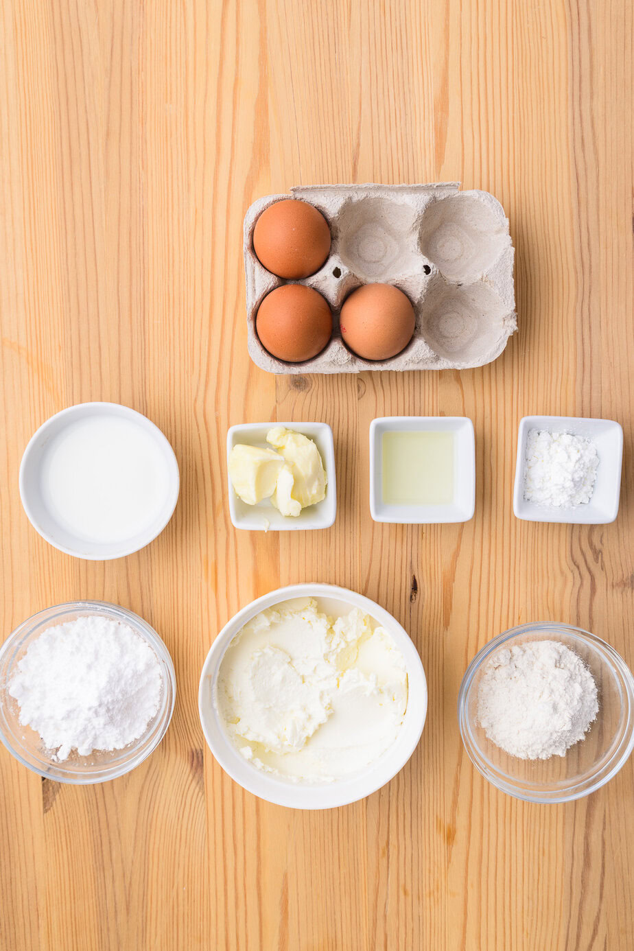 Cheesecake japonais - Ingredients