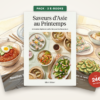 Pack de 3 e-books “Saveurs d’Asie au Printemps” en promotion à 24 € au lieu de 28 €.