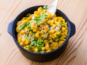 Corn cheese - Servir chaud.
