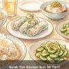 Couverture illustrée d’un livre de 30 recettes asiatiques fraîches pour les chaudes journées d’été.