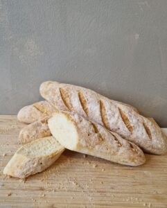 Baguette sans gluten sans pétrissage - en-tête