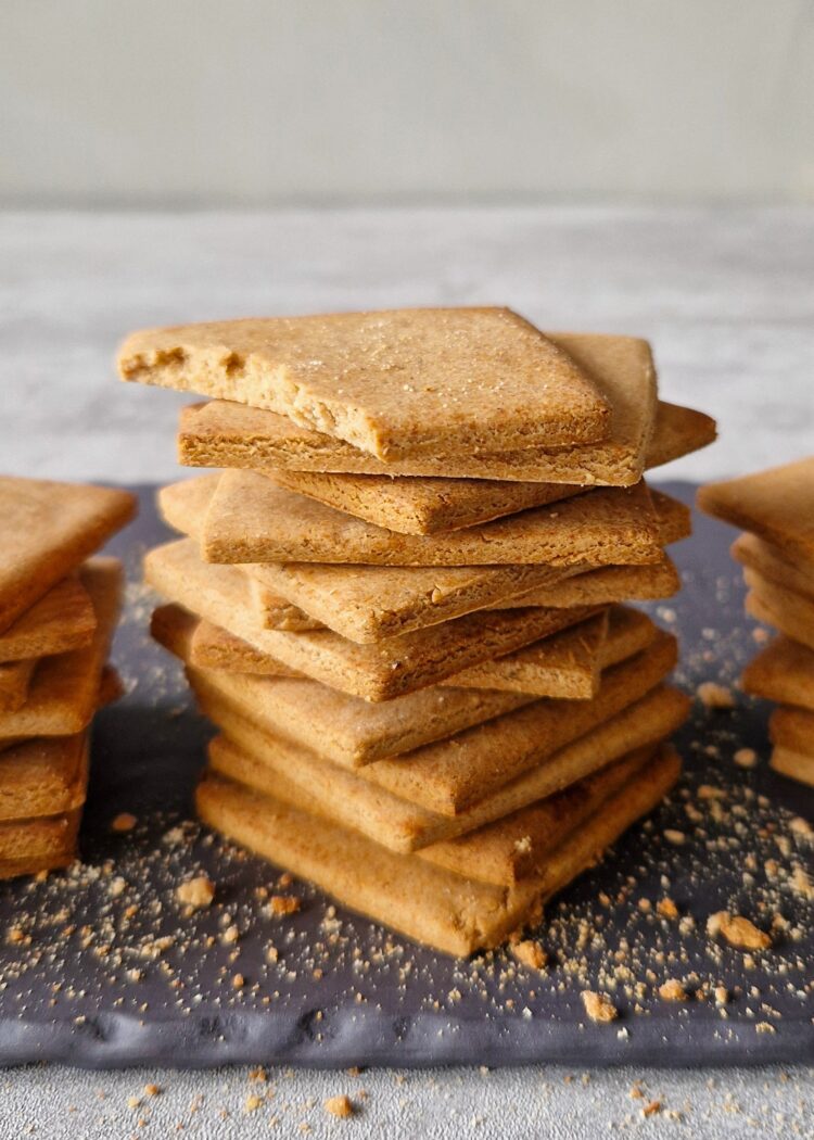 Biscuits type Graham maison sans gluten et vegan - En-tete