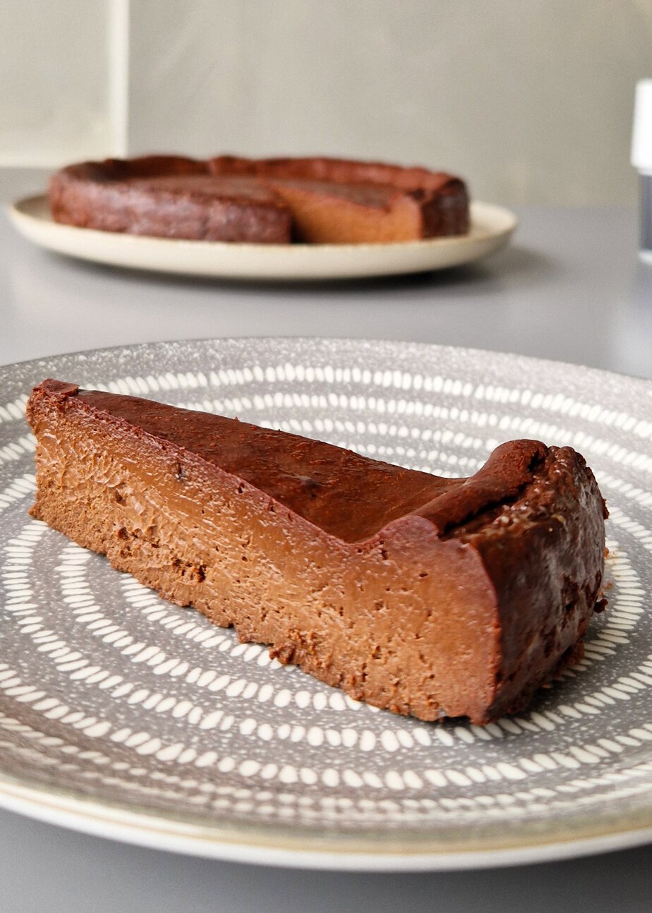 Cheesecake basque au chocolat