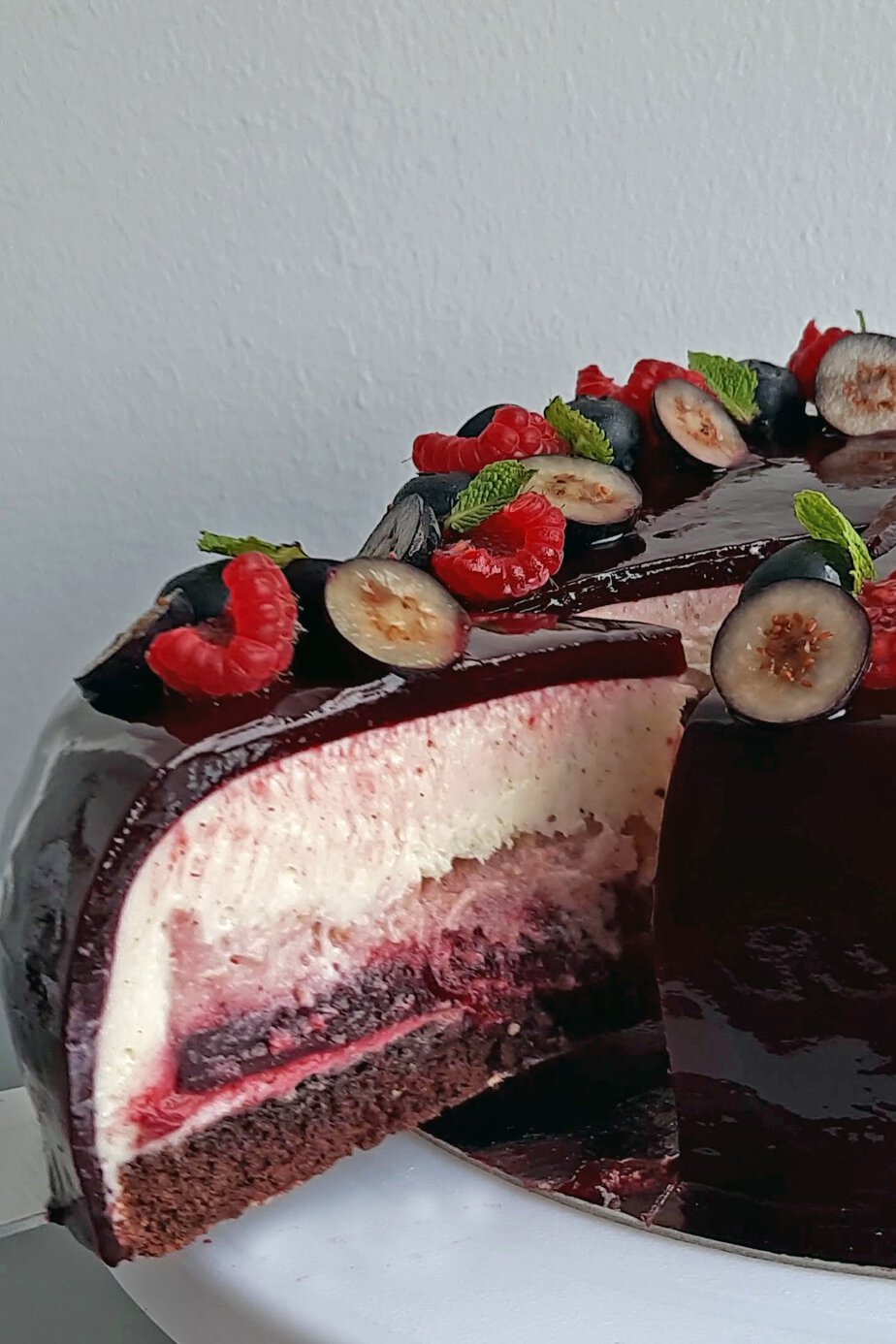 Entremets sans gluten vegan