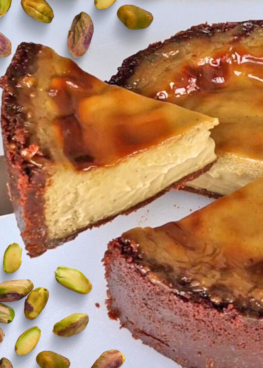 Flan à la pistache sans gluten