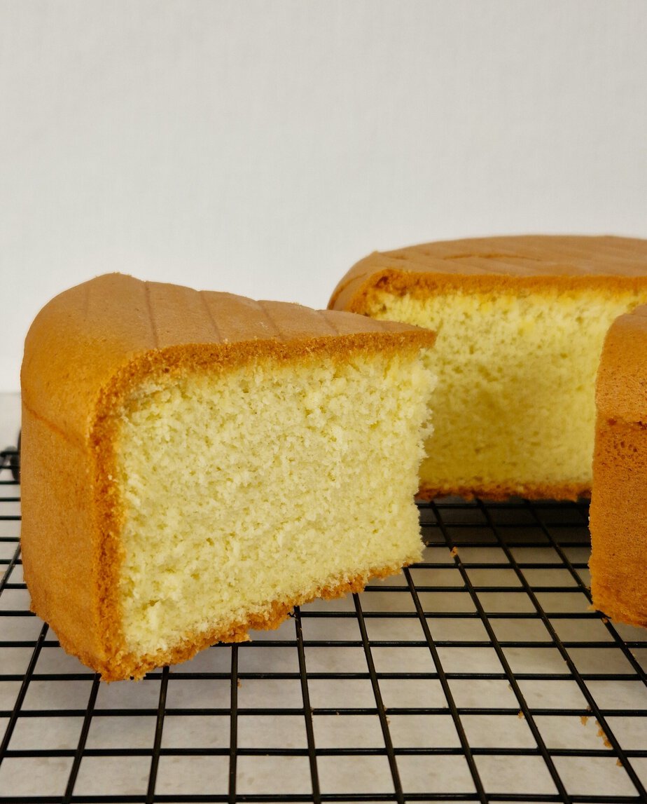 Génoise sans gluten sans gomme, sans lactose