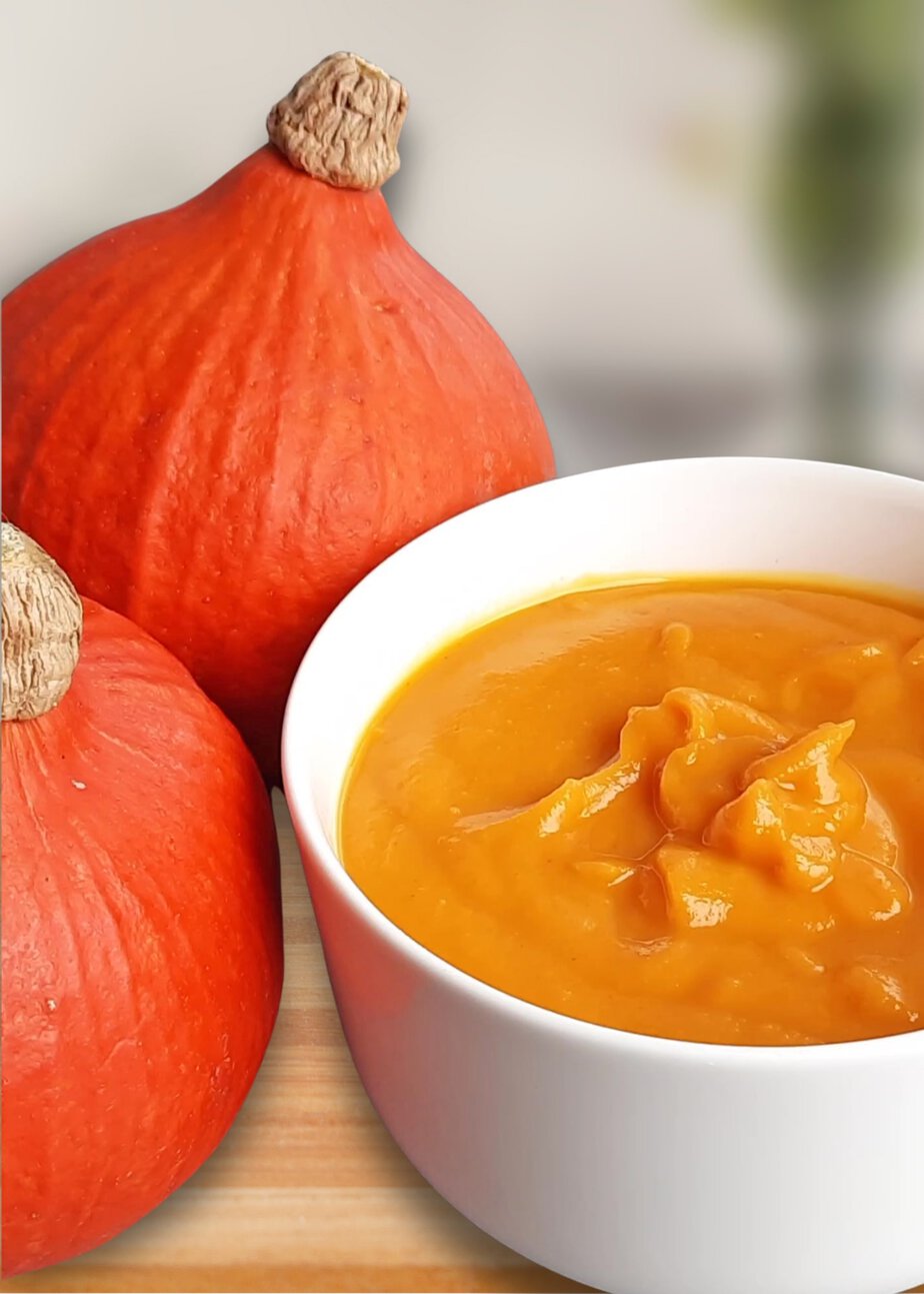 Purée de courge sans gluten maison au potimarron - En-tete