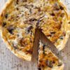 Quiche aux champignons sans gluten sans fromage - En-tete