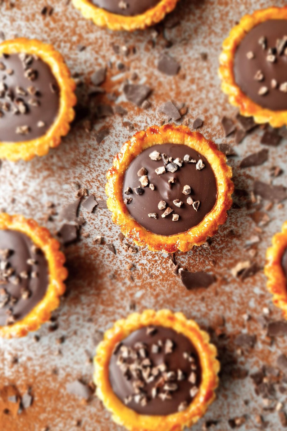 Tarte au chocolat sans gluten peu sucrée - En-tete
