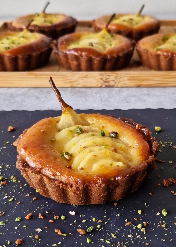 Tarte poire frangipane sans gluten - En-tete
