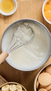 Crème épaissie dans la casserole